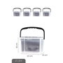 Hermia Set de 4 Cajas de Almacenaje Blanco